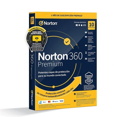NORTON 360 Premium 75GB ES 10 lic 10 dispositivos 1A
